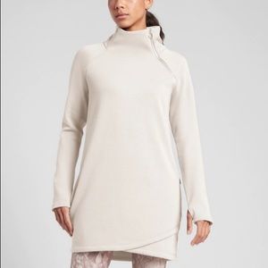 Athleta Cozy Karma Asym Sweatshirt Dress